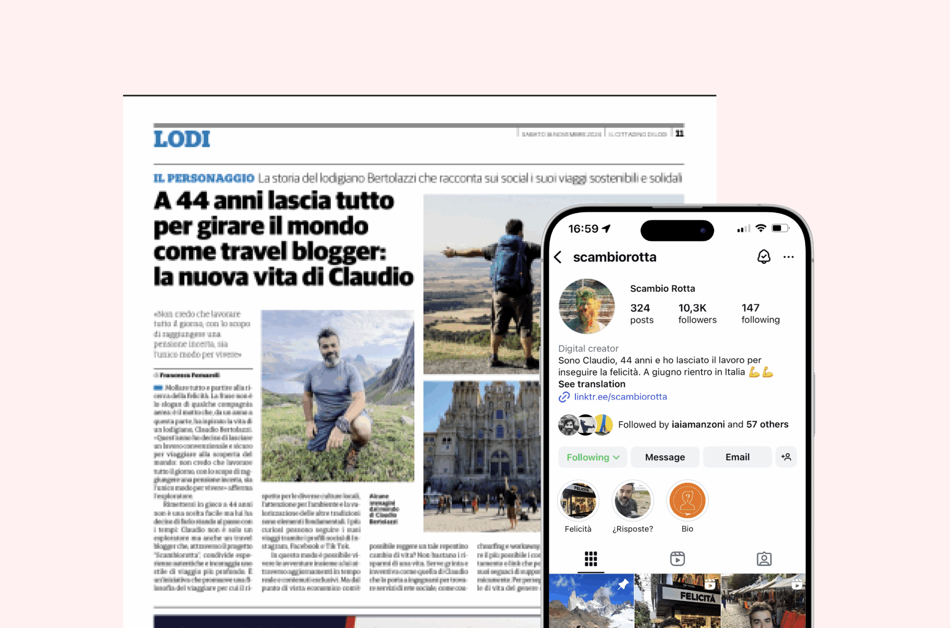 Branding, Social Media & Media Relations per Scambio Rotta – Storie di cambiamento e viaggi
