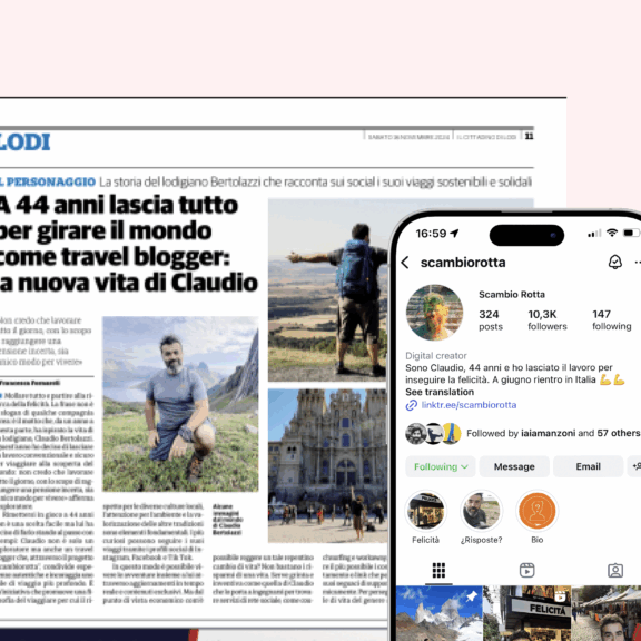 Branding, Social Media & Media Relations per Scambio Rotta – Storie di cambiamento e viaggi
