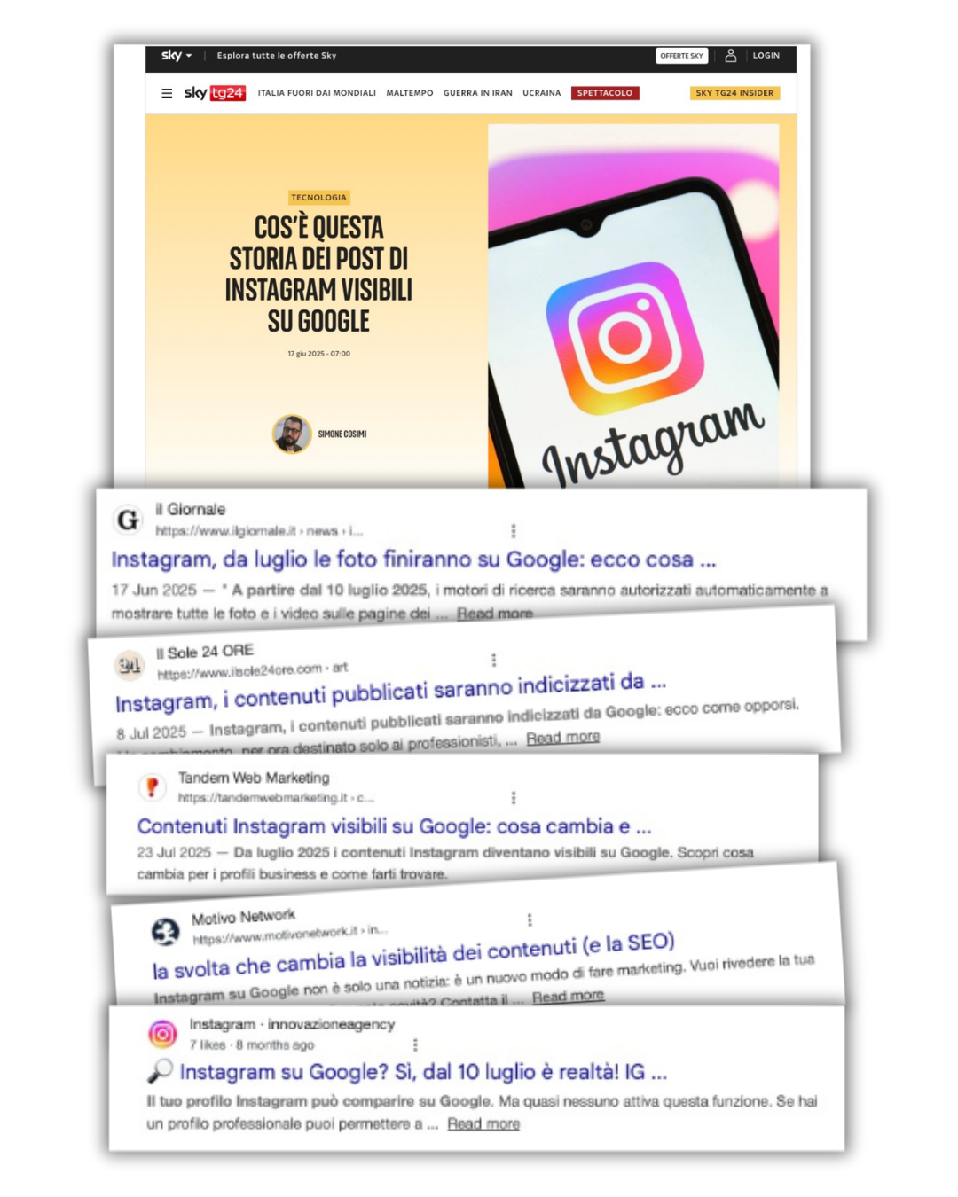 News Google indicizza Instagram